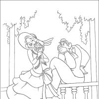 Desenhos para colorir A Princesa e o sapo