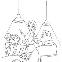 Desenhos para colorir A Princesa e o sapo