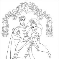 Desenhos para colorir A Princesa e o sapo