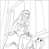 Desenhos para colorir A Princesa e o sapo