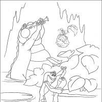 Desenhos para colorir A Princesa e o sapo