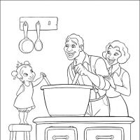 Desenhos para colorir A Princesa e o sapo