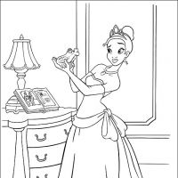 Desenhos para colorir A Princesa e o sapo