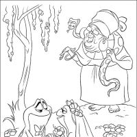 Desenhos para colorir A Princesa e o sapo