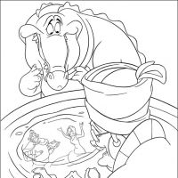 Desenhos para colorir A Princesa e o sapo