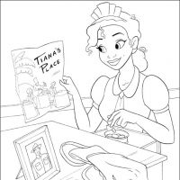Desenhos para colorir A Princesa e o sapo