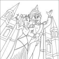Desenhos para colorir A Princesa e o sapo