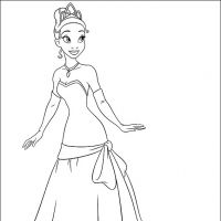 Desenhos para colorir A Princesa e o sapo