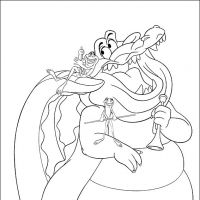 Desenhos para colorir A Princesa e o sapo