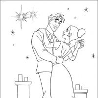 Desenhos para colorir A Princesa e o sapo