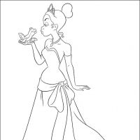 Desenhos para colorir A Princesa e o sapo