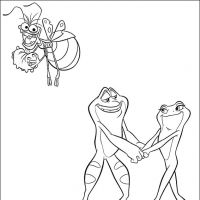 Desenhos para colorir A Princesa e o sapo