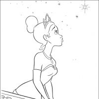 Desenhos para colorir A Princesa e o sapo