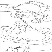 Desenhos para colorir A Princesa e o sapo