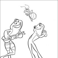 Desenhos para colorir A Princesa e o sapo