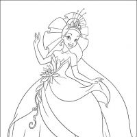Desenhos para colorir A Princesa e o sapo