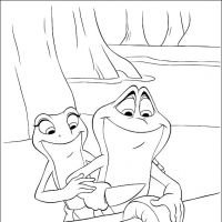 Desenhos para colorir A Princesa e o sapo