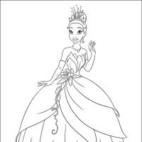 Desenhos para colorir A Princesa e o sapo