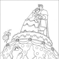 Desenhos para colorir A Princesa e o sapo