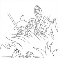 Desenhos para colorir A Princesa e o sapo