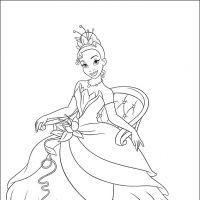 Desenhos para colorir A Princesa e o sapo