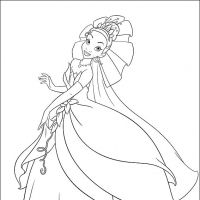 Desenhos para colorir A Princesa e o sapo