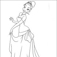 Desenhos para colorir A Princesa e o sapo