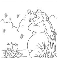 Desenhos para colorir A Princesa e o sapo