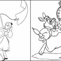 Desenhos para colorir Alice no país das maravilhas