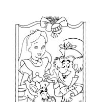 Desenhos para colorir Alice no país das maravilhas