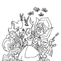 Desenhos para colorir Alice no país das maravilhas