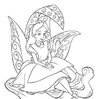 Desenhos para colorir Alice no país das maravilhas