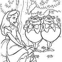 Desenhos para colorir Alice no país das maravilhas