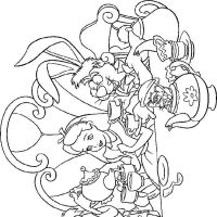 Desenhos para colorir Alice no país das maravilhas