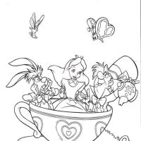 Desenhos para colorir Alice no país das maravilhas
