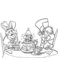 Desenhos para colorir Alice no país das maravilhas