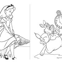 Desenhos para colorir Alice no país das maravilhas