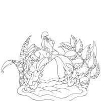 Desenhos para colorir Alice no país das maravilhas