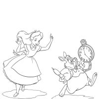 Desenhos para colorir Alice no país das maravilhas