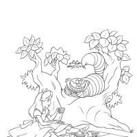 Desenhos para colorir Alice no país das maravilhas