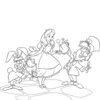 Desenhos para colorir Alice no país das maravilhas