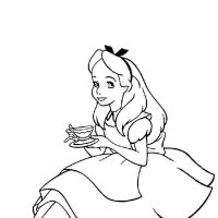 Desenhos para colorir Alice no país das maravilhas