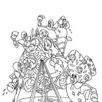 Desenhos para colorir Alice no país das maravilhas