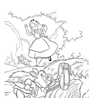 Desenhos para colorir Alice no país das maravilhas