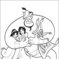 Desenhos para colorir Alladin