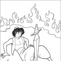 Desenhos para colorir Alladin