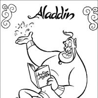 Desenhos para colorir Alladin