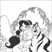Desenhos para colorir Alladin