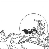 Desenhos para colorir Alladin