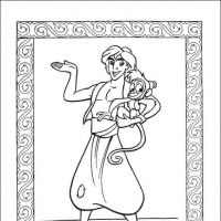 Desenhos para colorir Alladin